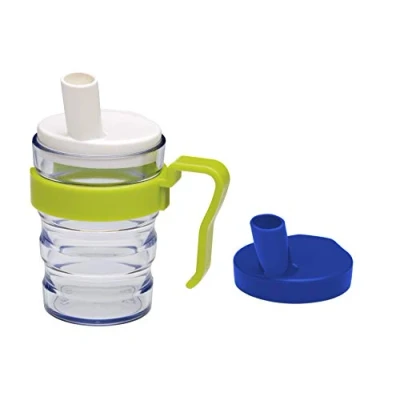 Obrázek First Aid Only Hrnek se zobákem, 2 nástavce na tekutiny a kaše, odnímatelná rukojeť, vhodný do mikrovlnné trouby, 200 ml, P 10013