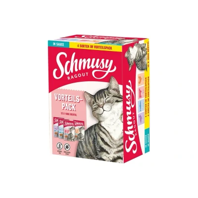 Obrázek Kapsička SCHMUSY Ragout Cat v omáčce 12x100g (multipack)