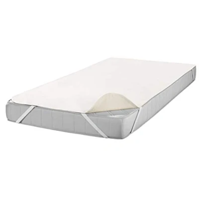Obrázek SETEX chránič matrace Kalmuck, 140 x 220 cm velký matrace, gumové rohy, 100% bavlna, Classic, surově bílá