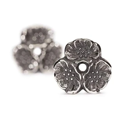 Obrázek Trollbeads Dámské náušnice Cherry Blossom stříbro 925 TAGEA 10002