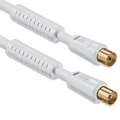 Obrázek 1aTTack.de anténní kabel s koaxiálním F konektorem, typ konektor spojka, jednoduchým, dvojnásobným, trojnásobným nebo čtyřnásobným stíněním, 75 db, 85 100 110 120 125 db
