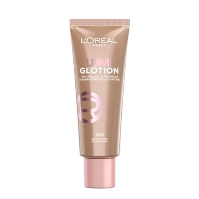 Obrázek L&#039;Oréal Paris Tekutý rozjasňovač na obličej a tělo s glycerinem bambuckým máslem, Perfect Match Lumi Glotion, Natural Glow Enhancer, 903 Medium Glow, 40 ml