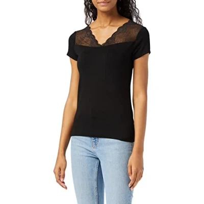 Obrázek Morgan Damen 191 dclary.n T Shirt, Schwarz (Noir Noir), Large (Herstellergröße: TL)