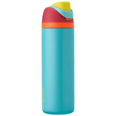 Obrázek Owala FreeSip Izolovaná láhev na vodu z ušlechtilé oceli s brčkem pro sport a cestování, bez BPA, 680 ml, červená/aqua (Summer Sweetness)
