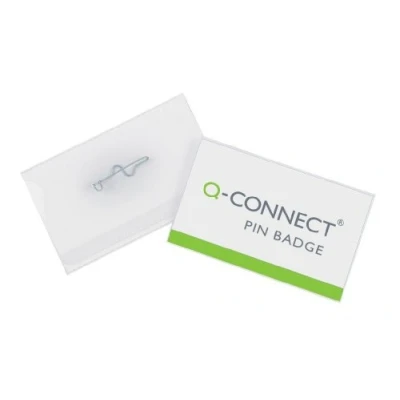 Obrázek Q CONNECT KF01566 průkaz štítek telefony s Jehličková 40 x 75 mm 100 kusů