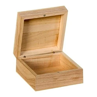 Obrázek Artemio VIBB25 Box, quadratisch, Holz, Beige, 10 x 5 cm