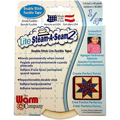 Obrázek Warm Company Lite Steam A Seam Double Stick Fusible Web, vícebarevný, 1,49 x 12,19 15,87 cm