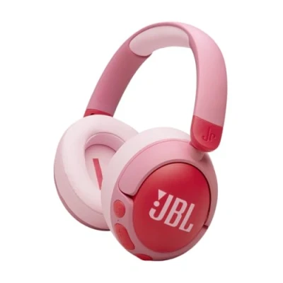 Obrázek JBL Junior 470 NC, bezdrátová Bluetooth sluchátka přes uši s aktivním potlačením okolního šumu pro děti, mikrofon, přehrávání 50 h, bezpečný zvuk, nízká hlasitost, jednoduché ovládání a vyšívání,
