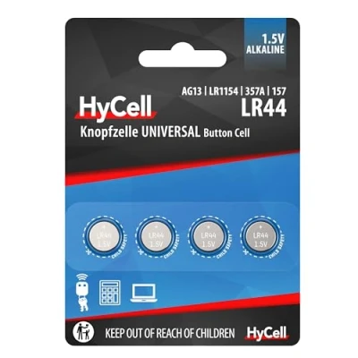 Obrázek HYCELL 1516 0024 alkalická knoflíková baterie, 4 x LR44 1,5 V