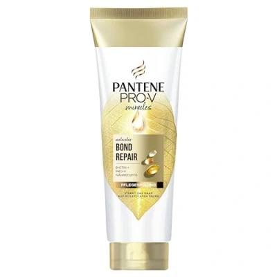 Obrázek Pantene pro V Molecular Bond Repair pečující kondicionér s biotinem 160 ml; koncentrovaná receptura suché vlasy; Posiluje a dodává vlasům viditelně zdravý vzhled; obohacené o živiny