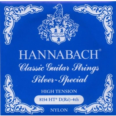 Obrázek Hannabach struny pro klasickou kytaru série 815 D4 High Tension Silver Special, kytarové (kvalitní, univerzální téměř každý nástroj, struny, klasická kytara, vyrobeno v