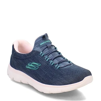 Obrázek Skechers Wide Fit Summits Tenisky navy/pink/turquoise, Ženy, Velikost: 37.5, Navy/pink/turquoise boty