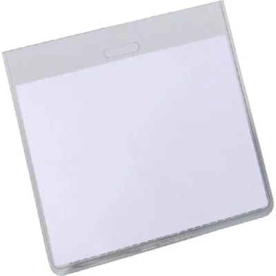 Obrázek Durable Obal na jmenovku (uzavřená kapsa, 60 x 90 mm, průhledná tvrdá fólie) Balení po 20 kusů, transparentní, 813519