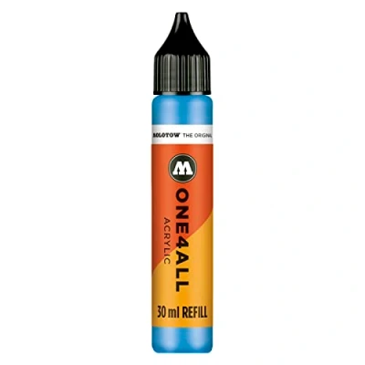 Obrázek Molotow ONE4ALL Refill Acryl, Farbe 161 schock blau mittel 30 ml, Nachfülltinte für Permanentmarker