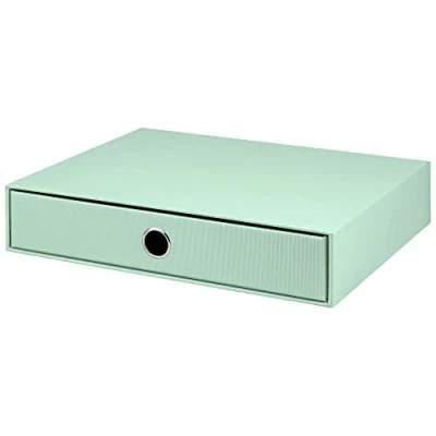 Obrázek Rössler Papier 1524452650 S.O.H. O. Zásuvkový box pro DIN A4, s otvorem držadlo, mátová, 343 x 250 65 mm, 1 kus