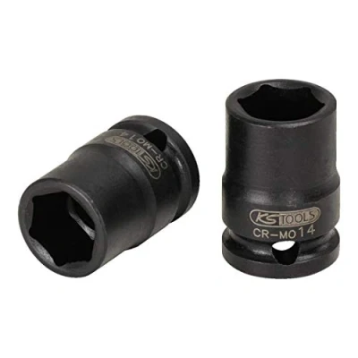 Obrázek KS Tools 515. 1509 3/8&quot; šestihranná nástrčná hlavice s šestihranem, krátká, 9 mm