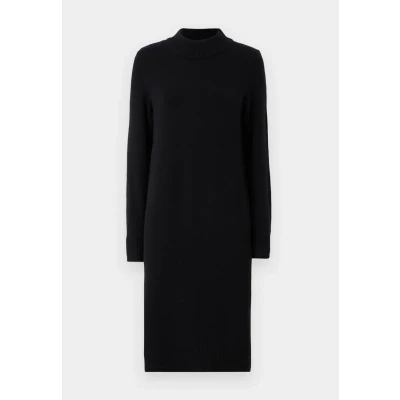 Obrázek VILA Viril CREW NECK L/S NOOS Pletené šaty, Ženy, Velikost: Large, Black