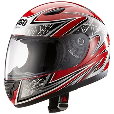 Obrázek protectWEAR Dětská motocyklová helma červená SA03