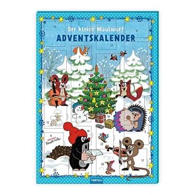 Obrázek Trötsch Der kleine Maulwurf Adventskalender mit 24 Magneten: Weihnachtskalender Bildkalender Türchenkalender
