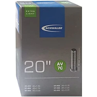 Obrázek Schwalbe AV7 20x1.75 2.35 (40/60 406) extra lehká 10415710 (AV40) Duše