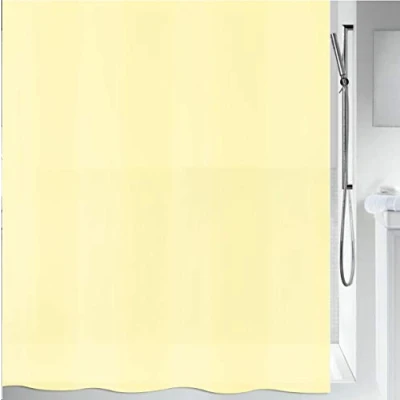 Obrázek Spirella Anti Schimmel Duschvorhang &quot;Bio&quot; Bakteriell, waschbar, wasserdicht PEVA 180x200cm Gelb