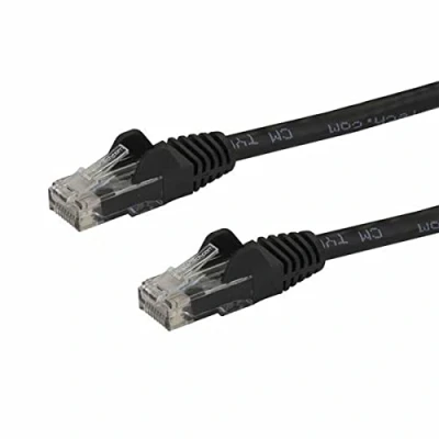 Obrázek StarTech.com 5m Cat6 Snagless Gigabit UTP síťový kabel Cat 6 RJ45 s ochranou proti zlomení černý