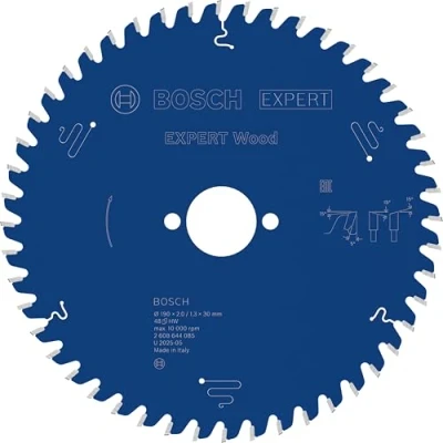Obrázek Bosch Professional pilový kotouč Expert for Wood (dřevo, 190 x 30 2 mm, 48 zubů, příslušenství kotoučová pila)