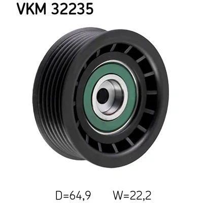 Obrázek Vratná/vodicí kladka, klínový žebrový řemen SKF VKM 32235