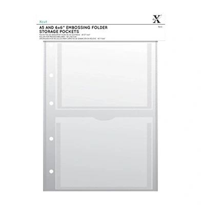 Obrázek Xcut Docrafts Storage Wallets A5 Pockets 5pc Aufbewahrungsbörse, Polypropylen (PP) oder Polyvinylchlorid (PVC), Clear, A4