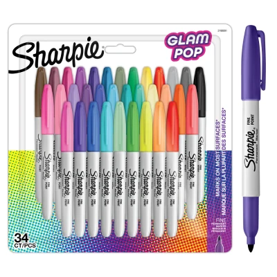 Obrázek SHARPIE PMKR F. GLAM POP ASST BL34 PEA