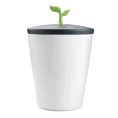 Obrázek Chef&#039;n EcoCrock kompostér a doplňovací balení tub, zásobník na 3,3 litru černá/bílá