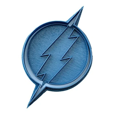 Obrázek Cuticuter Superheroes Flash Logo Keksausstecher, Blau, 8 x 7 1,5 cm