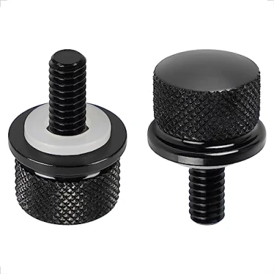 Obrázek Evermotor 2 kusy 7075 T6 letecký hliník sedlový šroub sedadlo 1/4&quot; 20 závit pro Harley Davidson