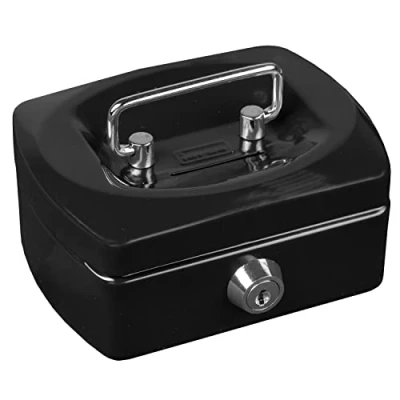 Obrázek Idena 50031 kazeta na peníze Mini, velikost 125 x 95 60 mm, barva černá, 1 kus