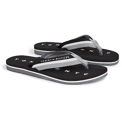 Obrázek Tommy Hilfiger Loves Beach Sandály s odděleným palcem, Ženy, Velikost: 36, Black boty
