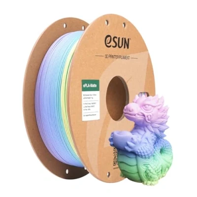 Obrázek eSUN Matte Rainbow PLA Filament 1,75 mm, matná multicolored vlákno pro 3D tiskárny, cívka 1 kg (2,2 LBS) Gradient Changing makrone