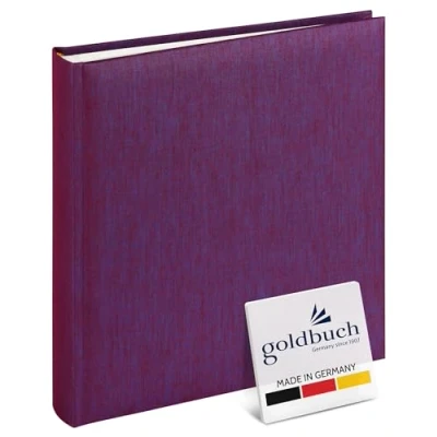 Obrázek goldbuch 24807 fotoalbum Summertime Trend, 25 x cm, fotokniha s 60 bílými stranami a oddělovacími listy z pergamenu, ze lnu, upomínkové album ostružina