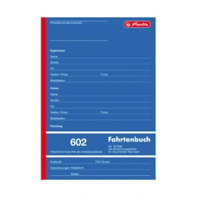 Obrázek Herlitz 840637 kniha jízd A5 602 32 listů