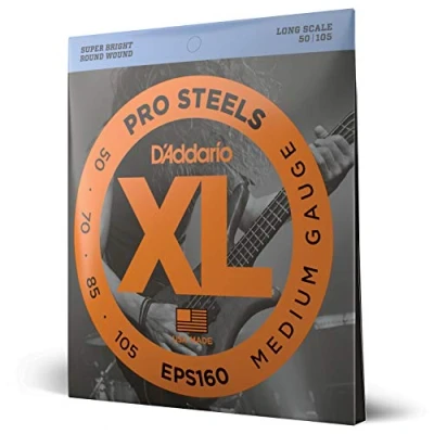 Obrázek D&#039;Addario EPS160 sada strun pro e basy, Bass ProSteels Round Wound Long .050. 070 .085 .105 palců