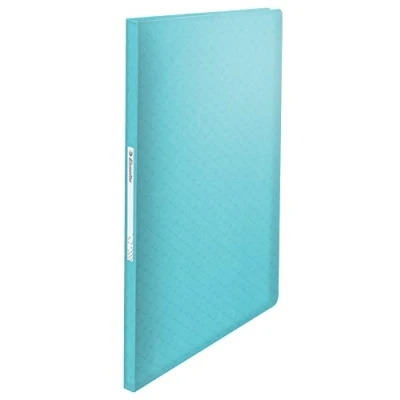 Obrázek Esselte A4 Sichtbuch mit 40 Einsteckfächern, für 80 Blatt, zum Präsentieren und Aufbewahren von Papieren/Dokumenten, zur Schreibtischorganisation, Prägemuster, Colour&#039;Breeze Serie, Blau, 626227