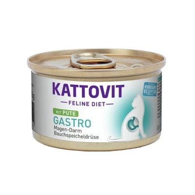 Obrázek Konzerva KATTOVIT Feline Diet Gastro s krůtou 85g