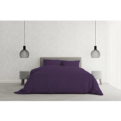 Obrázek Italian Bed Linen Elegant Bettbezug, Violett, Doppelte