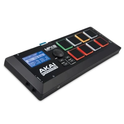 Obrázek AKAI Profesionální MPX8 přenosný sample Pad Controller s 8 výkonnými podložkami a slotem na SD kartu palubě