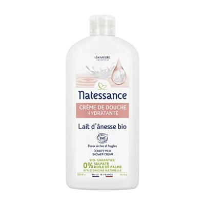Obrázek Natessance Hygienický sprchový krém, s heřmánkem a oslím mlékem, bez sulfátů, bio 500 ml