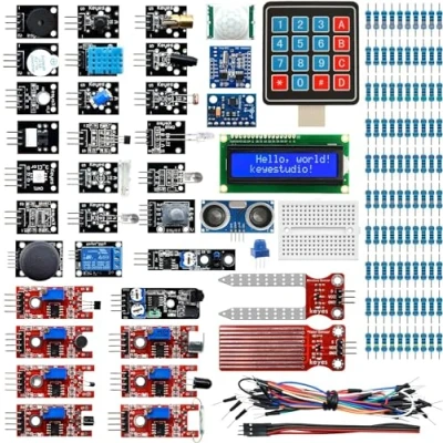 Obrázek KEYESTUDIO sada senzorů 37 v 1 kompatibilní s Arduino IDE, Raspberry Pi, elektronická startovací vhodná pro začátečníky