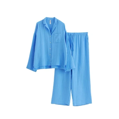 Obrázek Lindex SET Pyžamo, Ženy, Velikost: 34, Light dusty blue