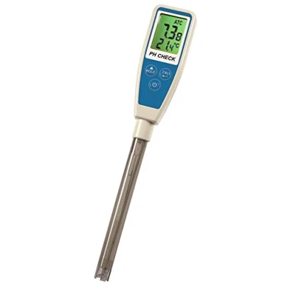 Obrázek TFA Dostmann Check pH měřicí přístroj ATC, kontrola kvality vody, funkce HOLD, hodnota ph, teplota, vč. nádoby s úložným roztokem pro elektrody, D 225 x Š 35 V 20 mm, stříbrný