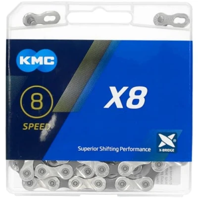Obrázek KMC X8 93 řetěz, 114 článků, stříbrný/šedý