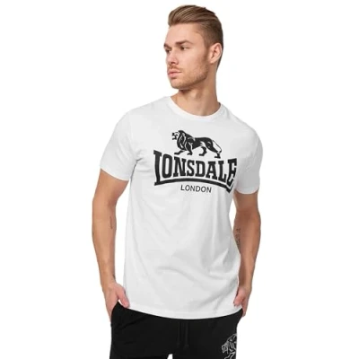 Obrázek Lonsdale Normale Passform LOGO Triko s potiskem, Muži, Velikost: Small, White