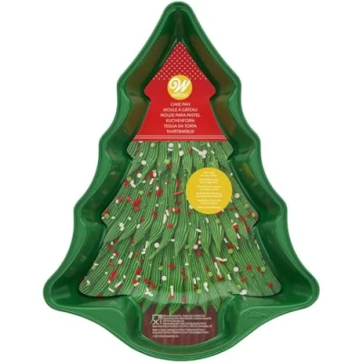Obrázek Wilton Backform Weihnachtsbaum Kuchenform aus Metall DIY Kuchenbackform Weihnachten Kuchen Dessert 37,5 x 23 cm